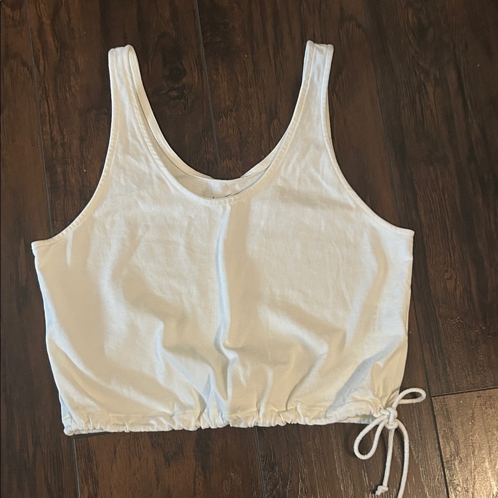 Nike off-white Sleeveless Crop Top